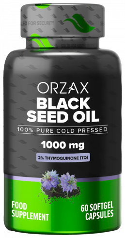 Orzax Black Seed Oil, Масло Черного Тмина 1000 мг