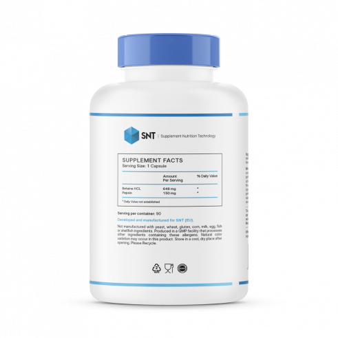 SNT Betaine, Бетаин, 90 капсул