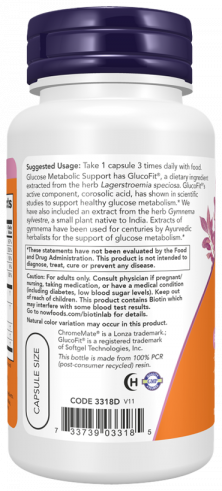 NOW Glucose Metabolic Support, 90 капсул