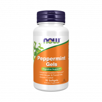 NOW Peppermint, Масло мяты перечной, 90 капсул